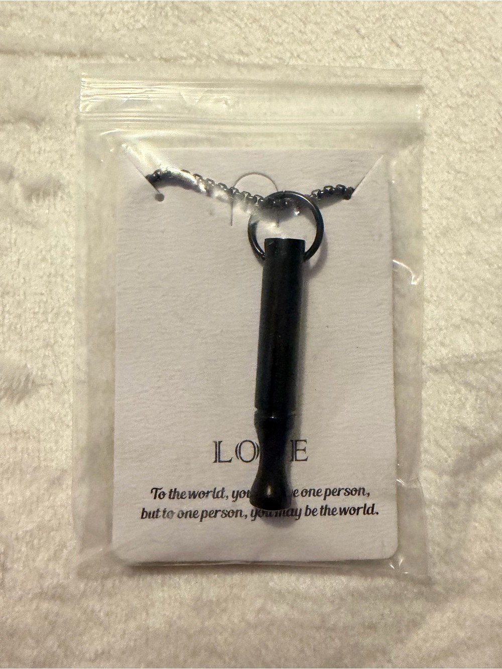 Mindfulness Breathing Necklace, Stainless Steel Stress Relief